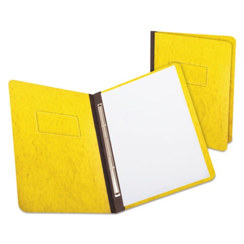 Report Covers & Pocket Folders | Oxford 12709 Heavyweight Pressguard Report Cover with Prong Clip and 3 in. Capacity - Letter, Yellow image number 0
