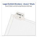 Dividers & Tabs | Avery 11918 11 x 8.5 Avery Style Preprinted Legal Exhibit Side 10-Tab Index Dividers - White (25/Pack) image number 3