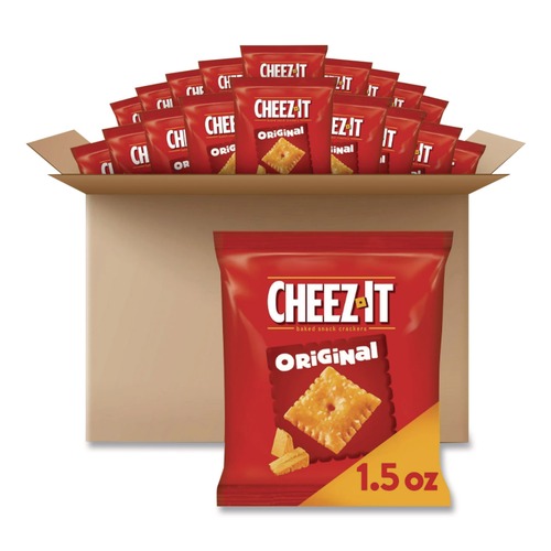 Snacks | Sunshine KEE12226 1.5 oz. Bag Reduced Fat Cheez-it Crackers (60/Carton) image number 0