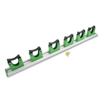 FACILITY MAINTENANCE SUPPLIES | Unger HO700 28 in. x 3.15 in. x 2.17 in. Hang Up Cleaning Holder - Silver/Green