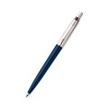 Pens | Parker 1953186 1 mm Medium Jotter Retractable Ballpoint Pen - Blue Ink, Royal Blue/Chrome Barrel image number 2