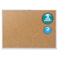  | Quartet 2303 36 in. x 24 in. Classic Series Cork Bulletin Board - Tan Surface, Silver Anodized Aluminum Frame image number 1