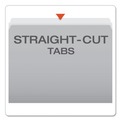 File Folders | Pendaflex 152 GRA Letter Size Straight Tabs Colored File Folders - Gray/Light Gray (100/Box) image number 1