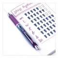 Pens | Pentel BLN77-V EnerGel RTX Medium 0.7 millimeter Retractable Gel Pen - Violet Ink/Violet/Blue Barrel image number 3