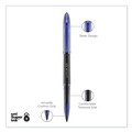 Pens | uni-ball 1927701 AIR Medium 0.7 mm Stick Porous Roller Ball Pen - Blue Ink Black/Blue Barrel (1-Dozen) image number 3