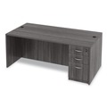 Office Filing Cabinets & Shelves | Alera ALEVA532822GY Valencia Series 15.63 in. x 20.5 in. x 28.5 in. Legal/Letter 3-Drawer Full Pedestal File - Gray image number 3