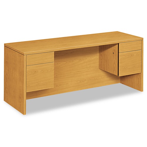 Office Filing Cabinets & Shelves | HON H10543.CC 72 in. x 24 in. x 29.5 in. 10500 Series Kneespace Credenza With 3/4-Height Pedestal - Harvest image number 0