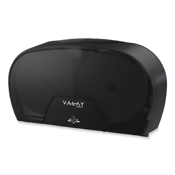 PRODUCTS | Morcon Paper VT1004 Valay 5.62 in. x 11.4 in. x 21.2 in. Small Core Jumbo Bath Tissue Dispenser - Black