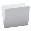 File Folders | Pendaflex 152 GRA Letter Size Straight Tabs Colored File Folders - Gray/Light Gray (100/Box) image number 0