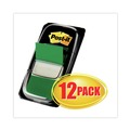  | Post-it Flags 680-GN12 Marking Page Flags in Dispensers - Green (600/Box) image number 1