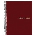 Notebooks & Pads | TOPS 63754 (70) 8.5 in. x 6.75 in. Sheets Project-Management Format with Narrow Ruling Docket Gold Planner - Black Paperboard Cover image number 0
