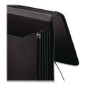 File Folders | Smead 71510 5.25 in. Expansion Legal Size 1 Section Elastic Cord Closure Poly Premium Wallets - Black image number 3