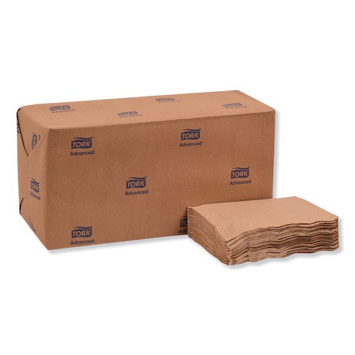 Paper Towels and Napkins | Tork D806E Advanced 1-Ply 12 in. x 17 in. Masterfold Dispenser Napkins - Natural (12/Carton) image number 0