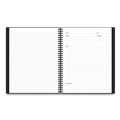 Notebooks & Pads | Blue Sky 121454 11 in. x 8.5 in. Meeting-Minutes/Notes Format with Narrow Ruling Aligned Business Notebook - Black Cover image number 2