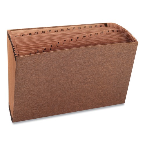 File Folders | Smead 70469 TUFF Legal Size 1/31-Cut Tabs 31 Sections Expanding Open-Top Stadium File - Redrope image number 0