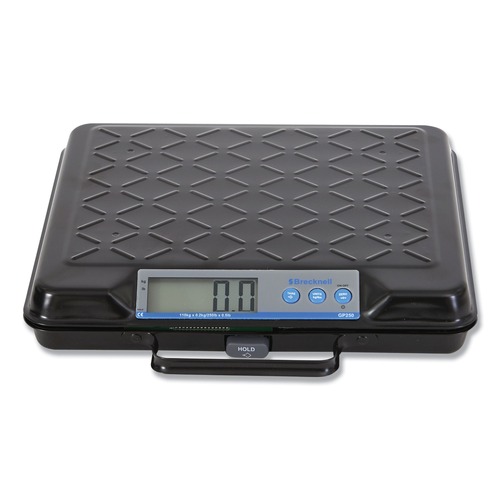 Mailroom Equipment | Brecknell GP250 250 lbs. Capacity 12.5 in. x 10.95 in. x 2.2 in. Platform Portable Electronic Utility Bench Scale image number 0