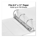 Binders | Universal UNV20994 4 in. Capacity 11 in. x 8.5 in. 3-Slant-Ring View Binder - White image number 9