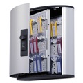 Office & Office Supplies | Durable 196623 36-Key 11.75 x 4.63 x 11 Brushed Aluminum Locking Key Cabinet - Silver image number 1