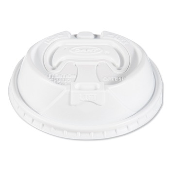 Dart OPT316 Optima Reclosable Lids for Paper Hot Cups fits 10 oz. - 24 oz. Cups - White (1000/Carton)