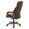 Alera | Alera ALEVN4159 Veon Series Executive High-Back Bonded Leather Chair Supports Up to 275 lb - Brown Seat/Back/Bronze Base image number 4