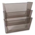 Wall Files | Deflecto 73502RT DocuPocket 3 Sections 3-Pocket 13 in. x 7 in. x 20 in. File Partition Set - Letter Size, Smoke (3/Set) image number 2