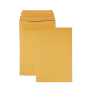 Quality Park QUA43362 6.5 in. x 9.5 in. #1 3/4 Cheese Blade Flap Redi-Seal Closure Catalog Envelope - Brown Kraft (250/Box)