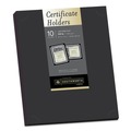 Frames | Southworth PF18-02 12 in. x 9.5 in. 105 lbs. Linen Stock Certificate Holder - Black (10/Pack) image number 0