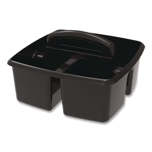 Boxes & Bins | Storex 00972E06C Small Caddy, 9.25 x 9.25 x 12, Black, 6/Pack image number 0