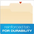 File Folders | Pendaflex FM210 1/3-Cut Tabs 1 Fastener Letter Size Fastener Folders - Manila Exterior (50/Box) image number 4