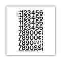 Back to School Sale | Chartpak 01130 1 in. Tall Press-On Vinyl Self-Adhesive Numbers - Black Characters (44/Pack) image number 1