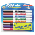 Washable Markers | EXPO 86601A Low-Odor Bullet Tip Dry-Erase Marker - Fine/Assorted Colors (8/Set) image number 0