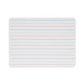 White Boards | Flipside 10176 12 in. x 9 in. Magnetic 2-Sided Red/Blue Ruled Dry Erase Board - White Surface (12/Pack) image number 0