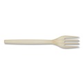 Just Launched | WNA EPS002 7 in. EcoSense Renewable Plant Starch Cutlery Fork (50/Pack) image number 1