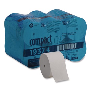 Georgia Pacific Professional 19374 Septic Safe Compact Coreless 1 Ply Bath Tissue - White (18/Carton)