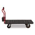 Cleaning Carts | Rubbermaid Commercial 2173661 0.5 mph to 3 mph DC Motor 60 V Lithium-Ion Battery Motorized Kit for 30 in. x 60 in. Platform Trucks - Large Black/Red image number 1