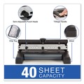 Staple Punches | Swingline A7074450E Heavy-Duty 2-To-4 9/32 in. Hole Punch with 40-Sheet Capacity - Black image number 2