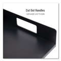 Breakroom Supplies | Mind Reader PSNAPUT-BLK 15.2 in. x 11.5 in. x 4.45 in. Network Collection Utensil, Napkin and Plate Countertop Plastic Organizer - Black image number 1