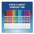 Washable Markers | EXPO 86002A Low-Odor Bullet Tip Dry-Erase Marker - Fine/Red (1-Dozen) image number 2