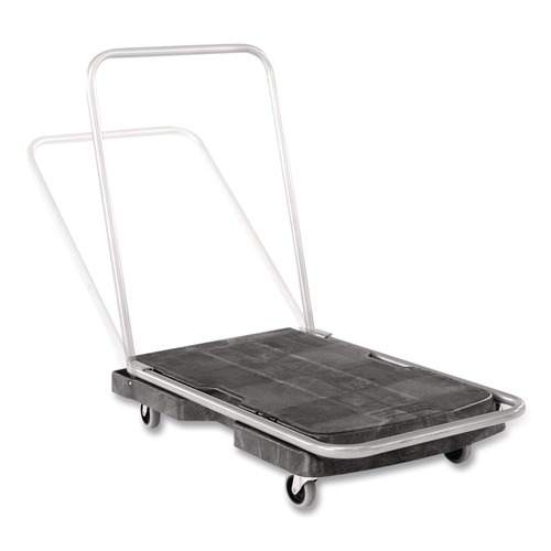 Just Launched | Rubbermaid Commercial FG440000BLA 20.5 in. x 32.5 in. 250 lbs. Capacity Utility-Duty Home/Office Cart Platform - Black image number 0