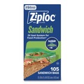 Food Service | Ziploc 383211 6.5 in. x 5.88 in. Resealable Sandwich Bags - Clear (1080/Carton) image number 2