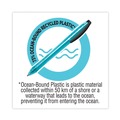 Pens | BIC BPRR11BE ReVolution Ocean Bound Medium 1 mm. Retractable Ballpoint Pen - Blue Ink/Translucent Blue Barrel (1-Dozen) image number 4