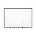 White Boards | Quartet 2544B Classic Series 48 in. x 36 in. Porcelain Magnetic Dry Erase Board - White Surface/Black Aluminum Frame image number 2