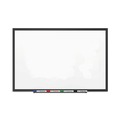 White Boards | Quartet 2544B Classic Series 48 in. x 36 in. Porcelain Magnetic Dry Erase Board - White Surface/Black Aluminum Frame image number 2