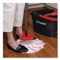 Mops | O-Cedar 170500CT EZWring Patented Microfiber Deep Clean Refill - Red/White (4/Carton) image number 9