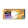 Pens | BIC MS11 BLU Cristal Xtra Smooth Medium 1 millimeter Stick Ballpoint Pen - Blue Ink/Clear Barrel (1-Dozen) image number 0