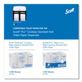 Toilet Paper Dispensers | Scott 44517 11.25 in. x 6.31 in. x 12.75 in. Pro High Capacity Coreless SRB Tissue Dispenser - White (1/Carton) image number 8