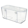Boxes & Bins | Deflecto 29201CR 8.8 x 4 x 4.38 Stackable Caddy Organizer - Medium/White image number 1