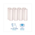  | Boardwalk V7658HNKR01 38 in. x 58 in. 60 gal. 14 microns High-Density Can Liners - Natural (200/Carton) image number 3