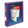 Binders | Avery 79774 3 One Touch EZD Rings 1.5 in. Capacity 11 in. x 8.5 in. Heavy-Duty View Binder with DuraHinge - Purple image number 0