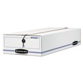 Mailing Boxes & Tubes | Bankers Box 00007 LIBERTY 9.5 in. x 23.75 in. x 4.5 in. Check and Form Boxes - White/Blue (12/Carton) image number 0